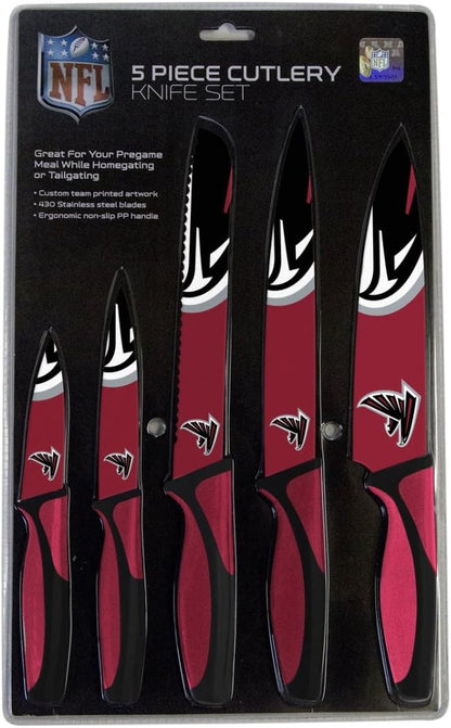 The Sports Vault NFL Atlanta Falcons 5-Piece Kitchen Knife Set