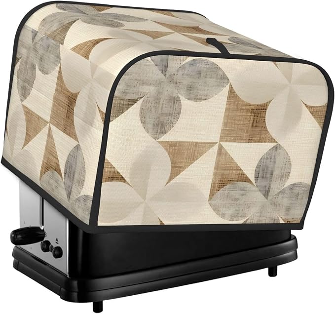 Boho Moroccan 4 Slice Toaster Cover Wide Slot Dustproof Bread Maker Cover Fingerprint Bakeware Protection Kitchen Appliance Cover Toaster Bag