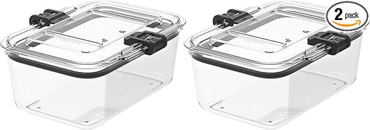 Prepara Latchlok 5.25 Cup Tritan Food Storage Container, Set of 2, Clear