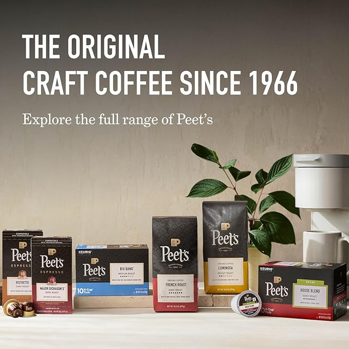 Peet's Coffee Medium Roast Ground Coffee | Big Bang | 36 Ounces | 2 Bags
