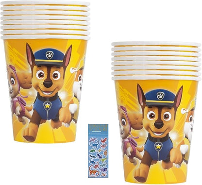 Paw Patrol Birthday Party Supplies Bundle includes 16 Party Paper Cups