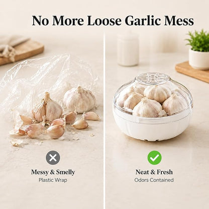 Garlic Keeper Garlic Saver Garlic Storage Containers Reusable Garlic Holder Organizer