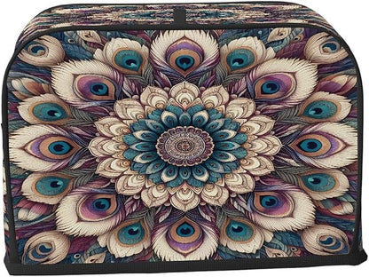 2 Slice Abstract Ethnic Mandala Toaster Cover Waterproof Dust Fingerprint Bread Machine Cover Washable Kitchen Appliance Protector For Home Kitchen Bakeware Table Decor Women Gifts