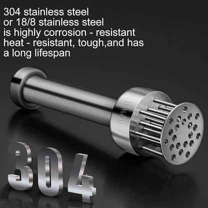Stainless Steel Meat Tenderizer Tool with 21 Sharp Needles - A Meat Tenderizer Mallet for Chicken and Beef, Durable Meat Mallet Hammer, Easy-Grip Meat Hammer Tenderizer