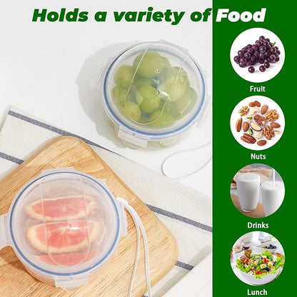 4 Pack Onion Storage Containers, Portable Fruit and Vegetable Savers Storage Containers, Onion Storage Keeper Containers for Fridge, Reusable Onion Holder Organizer for Tomato Lemon Apple