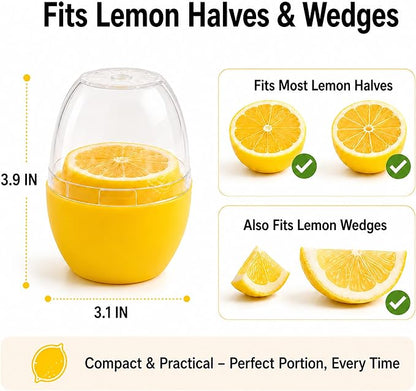Lemon Keeper Lemon Saver Lemon Storage Containers Reusable Lemon Holder Organizer