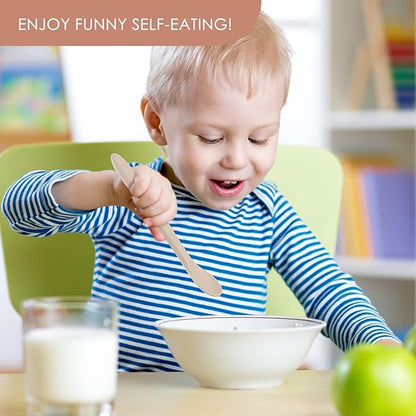 6-Piece Silicone Baby Feeding Spoons, First Stage Infant Spoons, Soft-Tip Easy on Gums I Baby Training Spoon | Infant Utensils Feeding Supplies, Dishwasher & Boil-proof