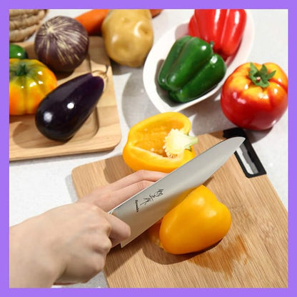 Japanese Chef Knife INOX AUS-8A Stainless Steel Integrated Handle, Gyuto 8.3-inch (210mm)