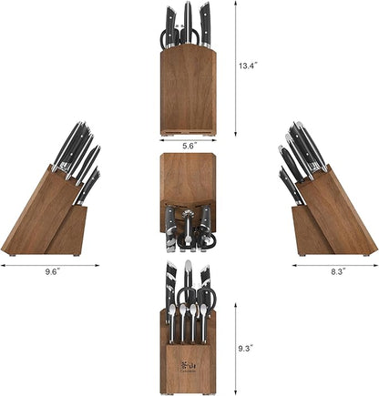 Cangshan HELENA Series German Steel Forged Knife Block Set (12-Piece, Black), Oprah's Favorite Things 2023
