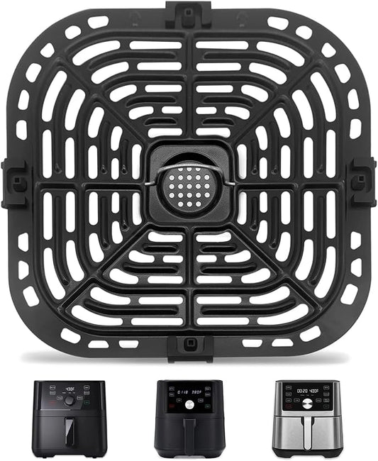 Air Fryer Replacement Tray for Instant Pot Vortex 6 in 1 6 QT Gourmia GAF735 6 QT, Original Air Fryer Accessories Grill Pan Plate Crisper Plate Rack Parts,Dishwasher Safe