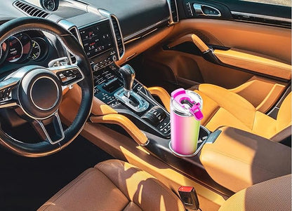 Meoky 24 oz Travel Coffee Mug with Leak-proof Lid, Stainless Steel Insulated Coffee Tumbler, Keeps Hot for 8 Hours or Cold for 24 Hours, Fits in Car Cup Holder (Lava Swirl)