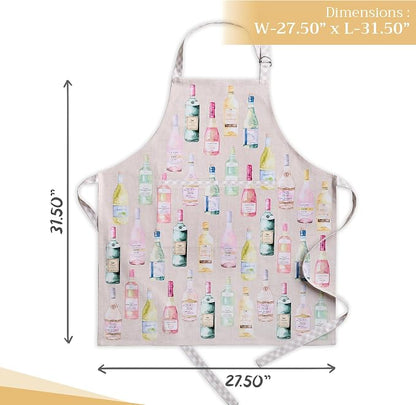 Maison d' Hermine 100% Cotton Apron for women with Pocket Kitchen Chef Apron for Men Cooking Spring Summer