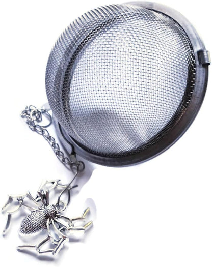 Spider Tea Infuser with Chain Charm for Brewing Loose Dried Leaves - Fun Housewarming Gift