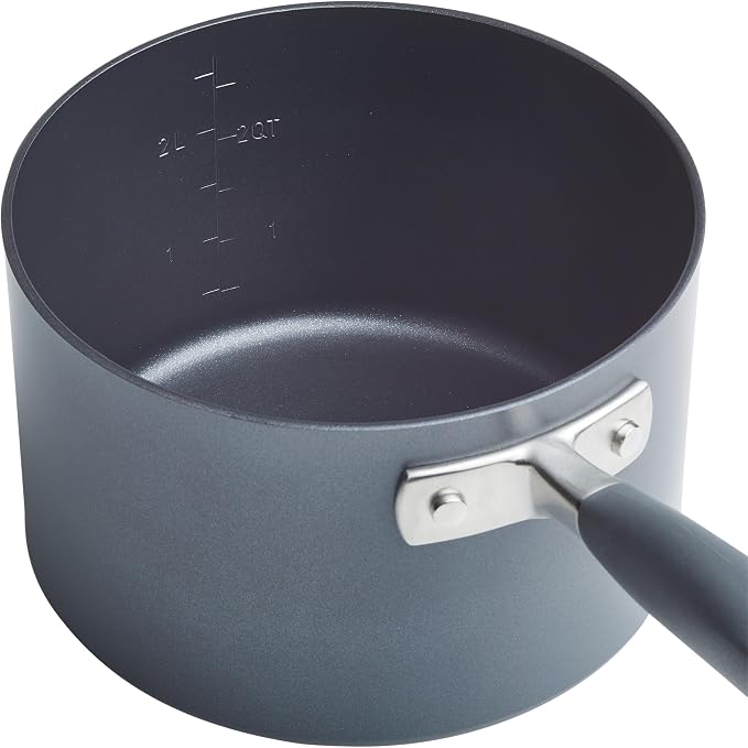 Anolon Advanced Home Hard Anodized Nonstick Cookware Set, Pots and Pans Set, 9-Piece, Moonstone