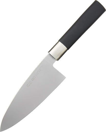 Kai PRO Wasabi Deba Knife 6", Traditional Japanese Knife for Fish and Poultry, Stainless Steel Blade, Comfortable Handle, Handcrafted Japanese Kitchen Knives