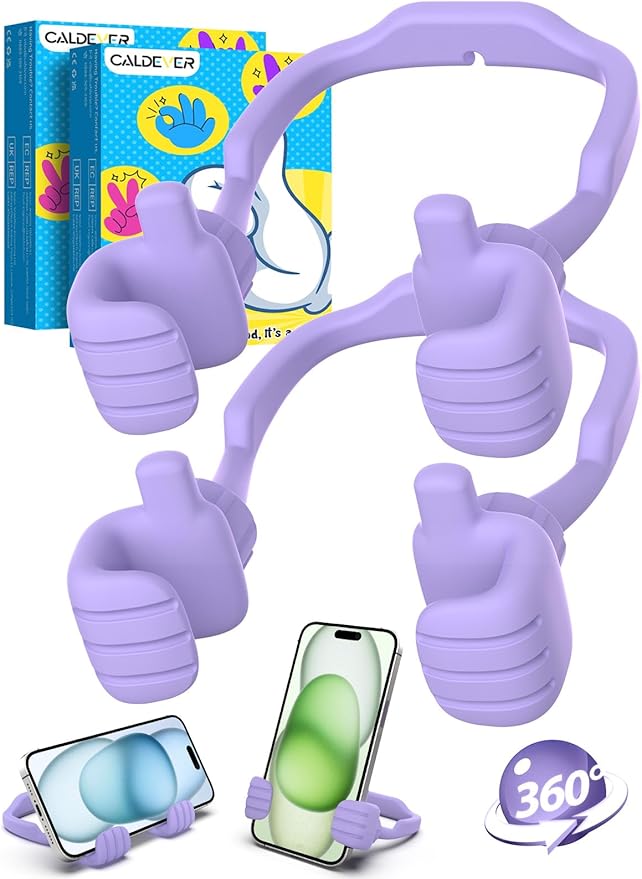 Graduation Gifts for Mom Wife Adults Teens Girls Women: Cell Phone Stand UPGRADE Adjustable Thumbs Up Lazy Phone Holder Fun Birthday Gifts Ideas for Kids Teenager Daughter Grandma Trendy Stuff