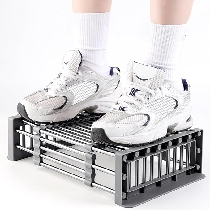 Dish Drying Rack, Adjustable Stainless Steel Drainer Basket Drain Tray for Dishes, Vegetables, and Fruit, On or in Sink Kitchen Basket Dish Drying Rack (Black)