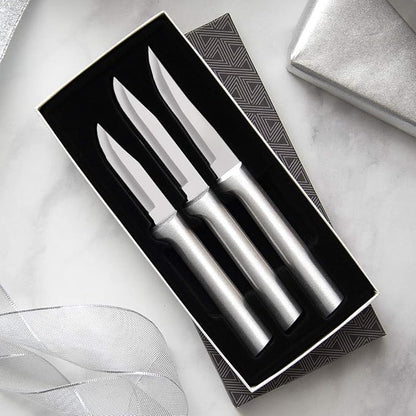 Rada Cutlery Paring Knife Galore Gift Set (S01), 3-Piece Knife Set, Stainless Steel Blades, Sliver Handle