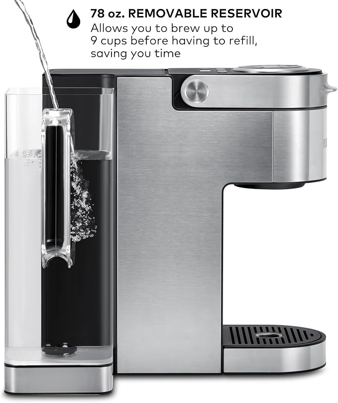 Keurig K-Supreme Plus Single Serve K-Cup Pod Coffee Maker, MultiStream Technology, Customizable Strength and Temperature Settings, Programmable, 78oz Removable Reservoir, Stainless Steel