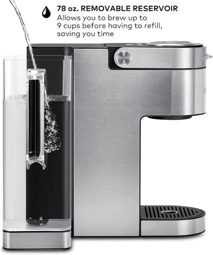Keurig K-Supreme Plus Single Serve K-Cup Pod Coffee Maker, MultiStream Technology, Customizable Strength and Temperature Settings, Programmable, 78oz Removable Reservoir, Stainless Steel