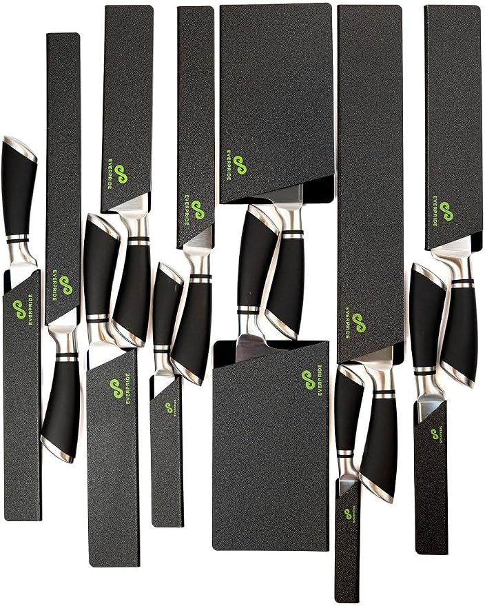 EVERPRIDE 12-Piece Knife Guard Set, Universal Blade Cover Knife Sheaths for Chef and Kitchen Knives Durable Knife Edge Guards Include Multiple Sizes to Protect Your Full Set of Knives