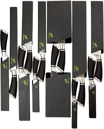 EVERPRIDE 12-Piece Knife Guard Set, Universal Blade Cover Knife Sheaths for Chef and Kitchen Knives Durable Knife Edge Guards Include Multiple Sizes to Protect Your Full Set of Knives