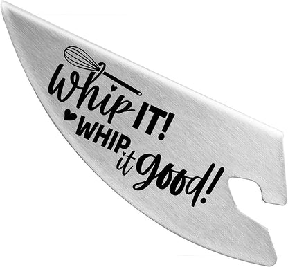 New Metro Design Pouring Chute Stand Mixer Replacement Pouring Shield with Unique Laser Etched Motto, Whip It! Whip it Good!