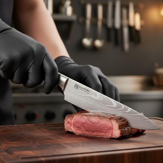 3 Piece Kitchen Knife Set, High Carbon Stainless Steel Professional Chef Knife Set with Ultra Sharp Blade, Sharp Knives Set with Ergonomic Pakkawood Handle