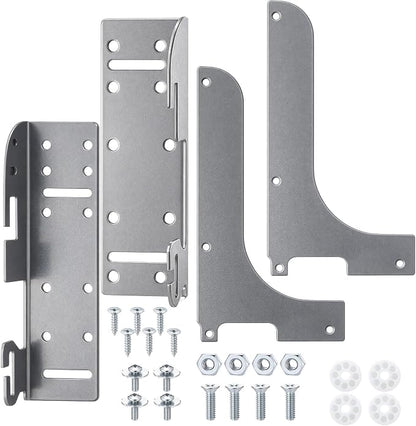 Cabinet Door Mount Kit Heavy Duty Metal Frame Set for Kitchen Base Cabinet Organizers, Waste Trash Containers, Pullout Storage Shelves and Drawers