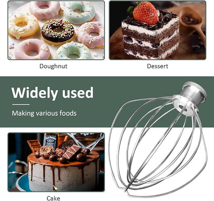K45WW Stainless Steel Wire Whip for KitchenAid,Attachment for Kitchen aid 4.5 and 5-Quart Tilt-Head Stand Mixer