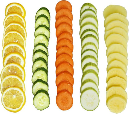 Safe Mandoline Slicer for Kitchen, Potato Slicer, Potato Slicer for Chips, Vegetable & Food Cutter,Thickness Adjustable 0.1-8 mm，Cleaning Brush (only Slice, Black Knight)