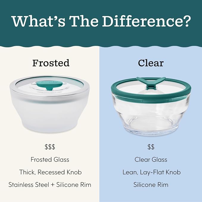 Anyday 4-Pc Microwave Cookware & Glass Food Storage Set with Glass Lids | Medium Plastic-Free Containers | Stackable Steamer with Vented Lid for Microwave-Safe Reheating & Steaming Vegetables, Rice