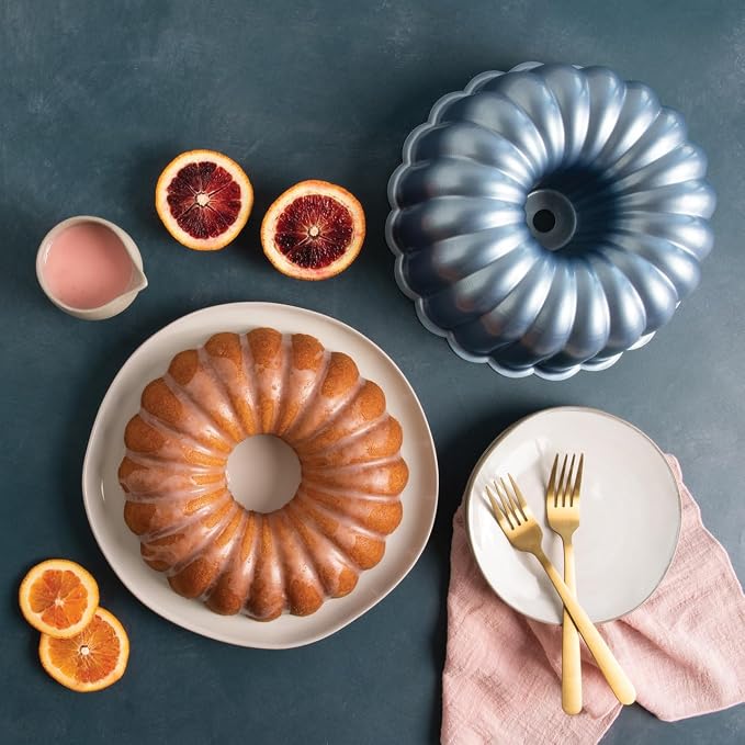 Nordic Ware Formed Elegant Party Bundt®, 12 Cups, Twilight Blue