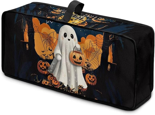 Halloween Ghost Toaster Cover 2 Slice Water-Resistant Folding 2 Slice Slim Toaster Cover, Heat-Resistant Dustproof Protective Covers for Small Appliance