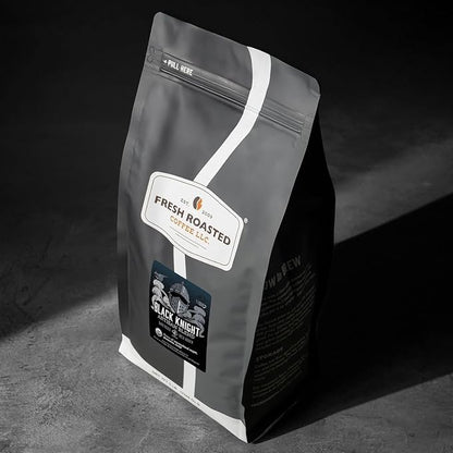 Fresh Roasted Coffee, Organic Black Knight Whole Bean Coffee, Dark Roast, USDA Organic, Kosher, 5 lb (80 oz)