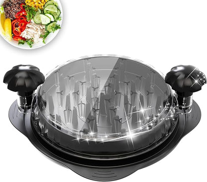 XL 11" Chicken Shredder, Large Pro Meat Shredder Tool Twist with Ergonomic Handle, Strong Non-Slip Base, Dishwasher Safe, Kitchen Chicken Grinder for Ground Food, Vegetables, Black