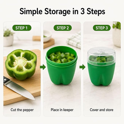 Pepper Keeper - Reusable Pepper Storage Containers and Organizer