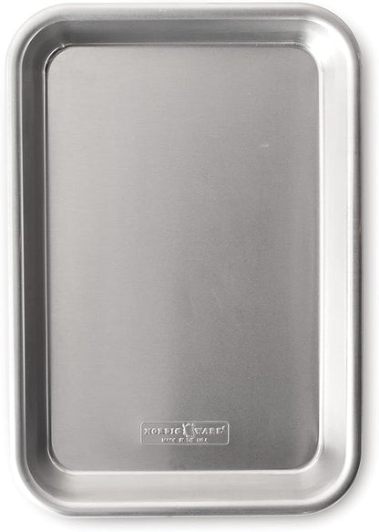 Nordic Ware Naturals® Quarter Sheet with Oven-Safe Nonstick Grid & 1/8 Sheet Pan, 1-Pack, Aluminum