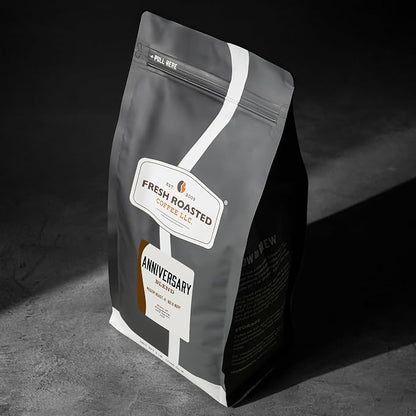 Fresh Roasted Coffee, Anniversary Blend Whole Bean Coffee, Medium Roast, Kosher, 5 lb (80 oz)