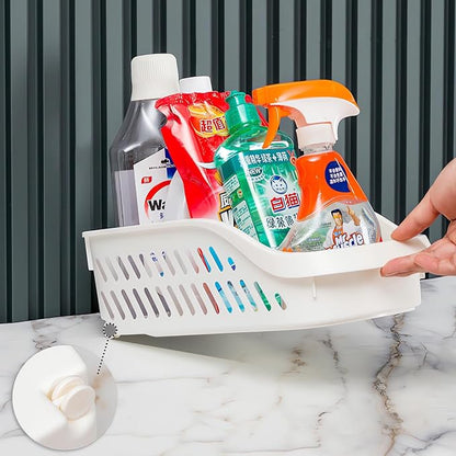 3 Pack Pantry Organizers and Storage with Wheels Pull Out Kitchen Cabinet Organizers and Storage Multi-purpose Rolling Organizer Bin for Food, Snack, Cleaning Supplies