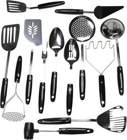 Chef Craft Select Slotted Sturdy Skimmer, 13 inch, Stainless Steel, (Pack of 2)