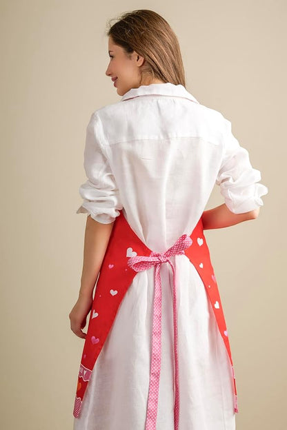 Maison d' Hermine 100% Cotton Apron for women with Pocket Kitchen Chef Apron for Men Cooking Spring Summer