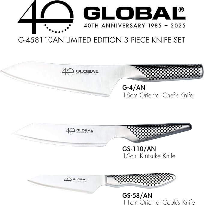 Global 40th Anniversary 3 Piece Knife Set