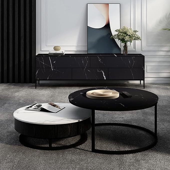 practicalWs 23.6''×118'' Marble Contact Paper Black/White Peel and Stick Wallpaper Thicken Self Adhesive Black Wallpaper for Countertops Cabinets Decorative Easy to Remove