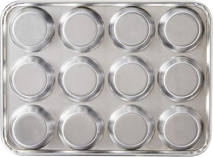 Nordic Ware Naturals Aluminum NonStick Muffin Pan, Twelve 2.75 Inch Cups