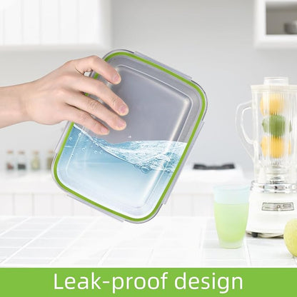 UPTRUST Stainless Steel Food Storage Containers | Leak Proof & Airtight Lids | Set of 9 Containers, Dishwasher & Freezer Safe