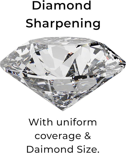 DMT D8E Dia-Sharp Bench Stone - Diamond Knife Sharpener for the Workshop, Jobsite or Kitchen - Extra Fine- Flat Diamond Sharpening - Non-Slip Knife Sharpener- Made in the USA - 8 x 3 x 0.38 Inches