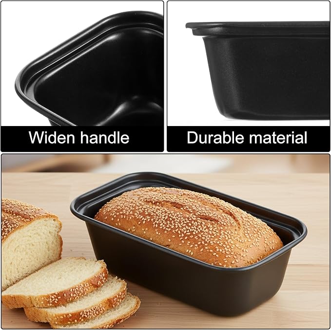 24 Pcs Mini Loaf Pans for Baking Bread,Non Stick Small Loaf Pans Banana Bread Tins,6.1 x 3.35 x 1.77 Inches Nonstick Tiny Meatloaf Pan Carbon Steel for Oven and Baking