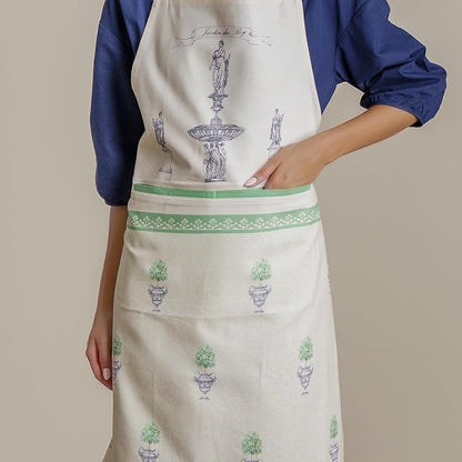 Maison d' Hermine 100% Cotton Apron for women with Pocket Kitchen Chef Apron for Men Cooking Spring Summer