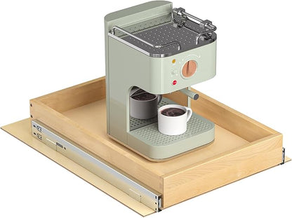 Pull Out Cabinet Organizer, 14" W x 21" D Soft Close Pull Out Drawers for Cabinets with Heavy Duty Slides, Wood Slide Out Drawers for Kitchen Cabinets